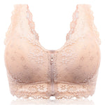 Lace Front Zipper Bra