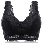 Lace Front Zipper Bra